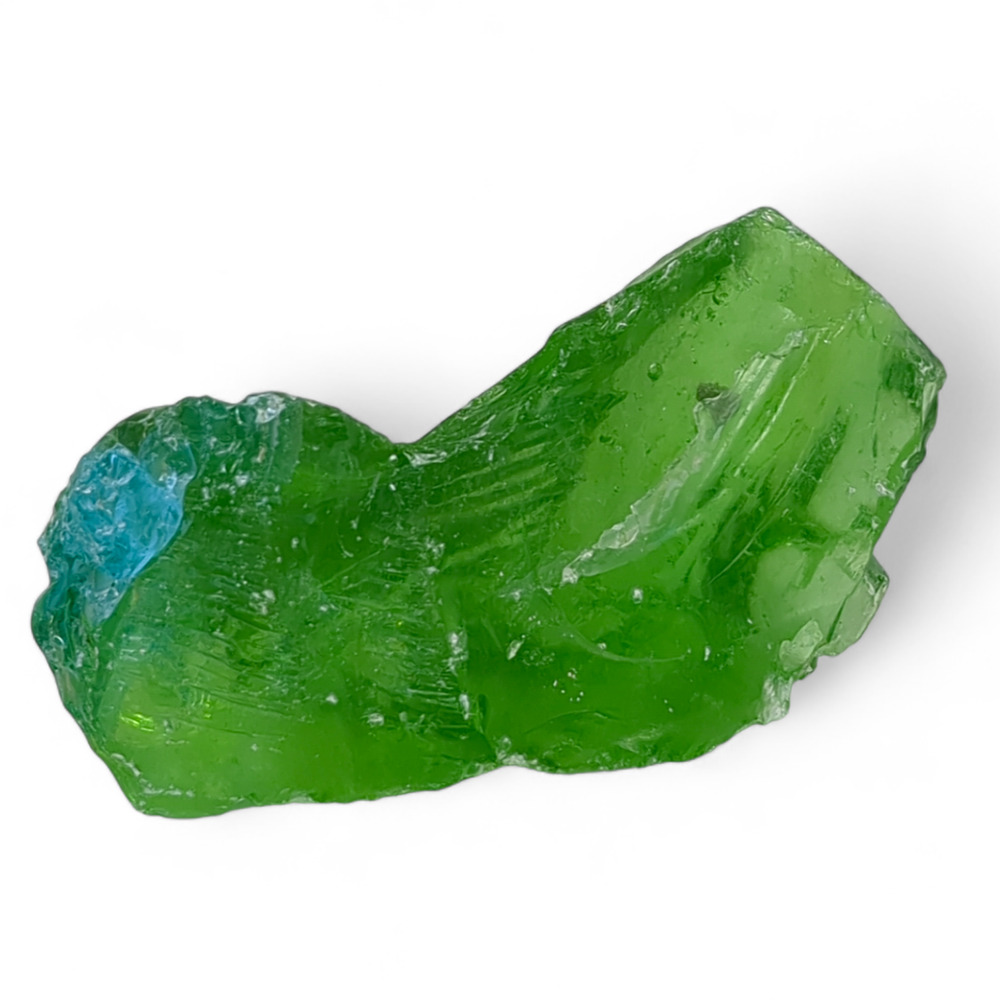 Emerald Green Art‎ Glass Cullet Translucent Slag Glass #4XL45